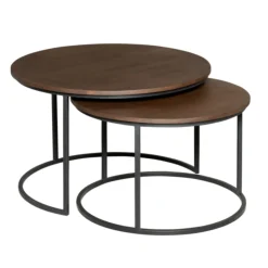 StarFurn Salontafel Madison Bruin 70cm set van 2