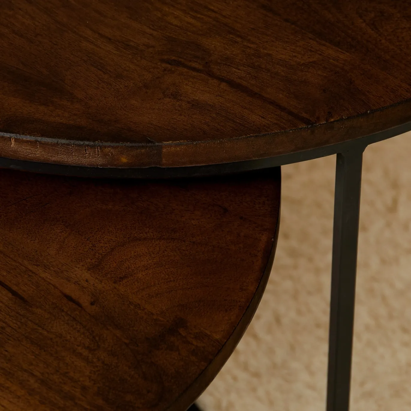 StarFurn Salontafel Madison Bruin 70cm set van 2