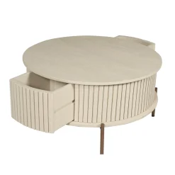StarFurn Salontafel Madison Zand Ø80cm