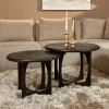 StarFurn Salontafel Milou Zwart Ø70cm