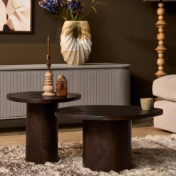 Starfurn Salontafel Mirre Bruin Set van 2