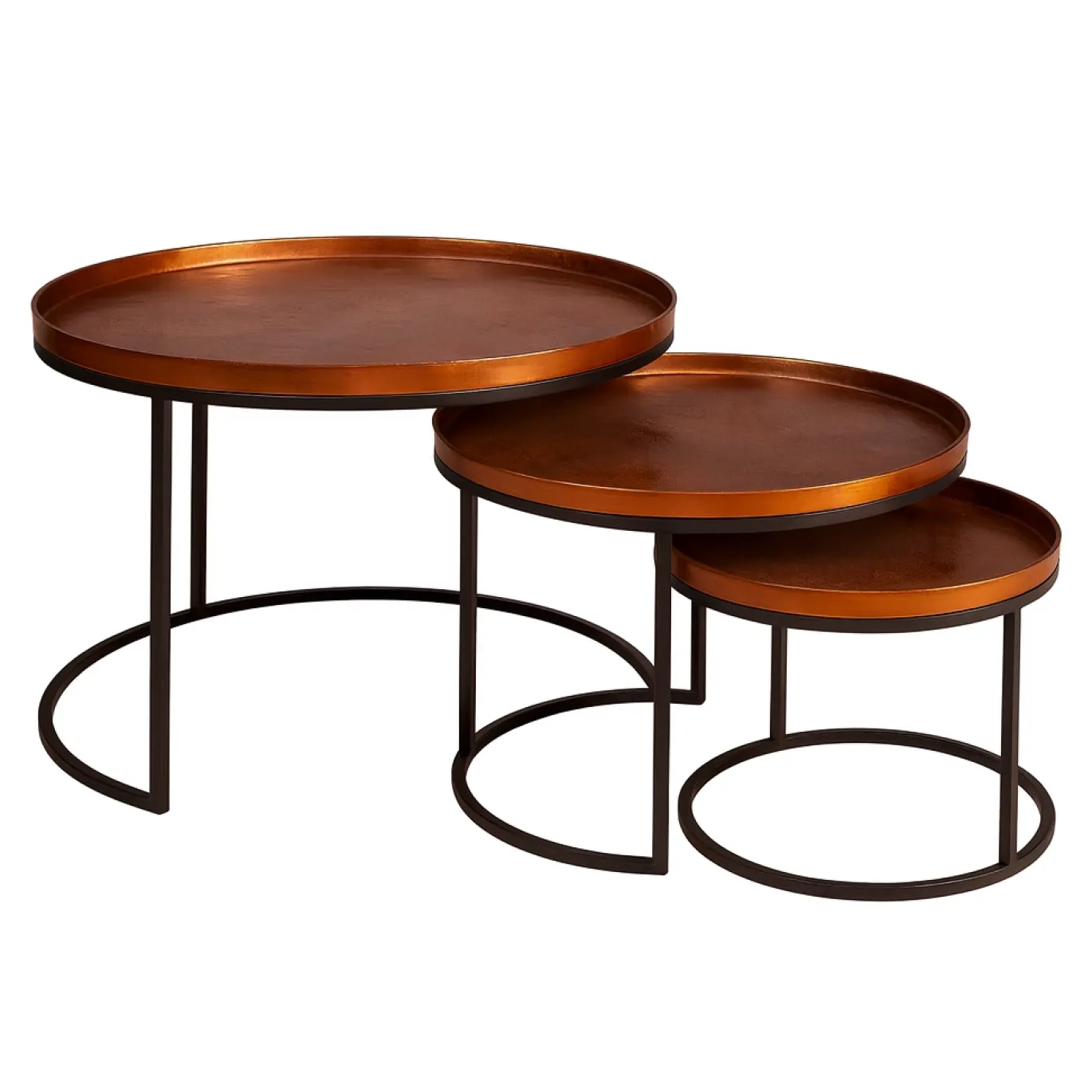 StarFurn Salontafel Set van 3 Clive Rond