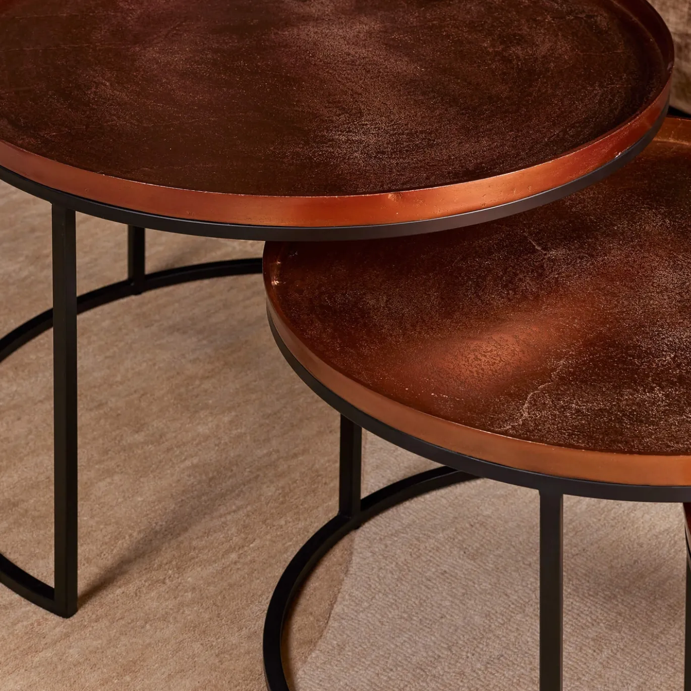 StarFurn Salontafel Set van 3 Clive Rond