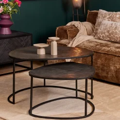 StarFurn Salontafel Set van 2 Lana Aluminium