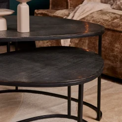 StarFurn Salontafel Set van 2 Lana Aluminium