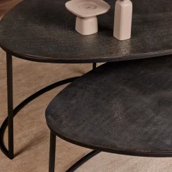 StarFurn Salontafel Set van 2 Lana Aluminium
