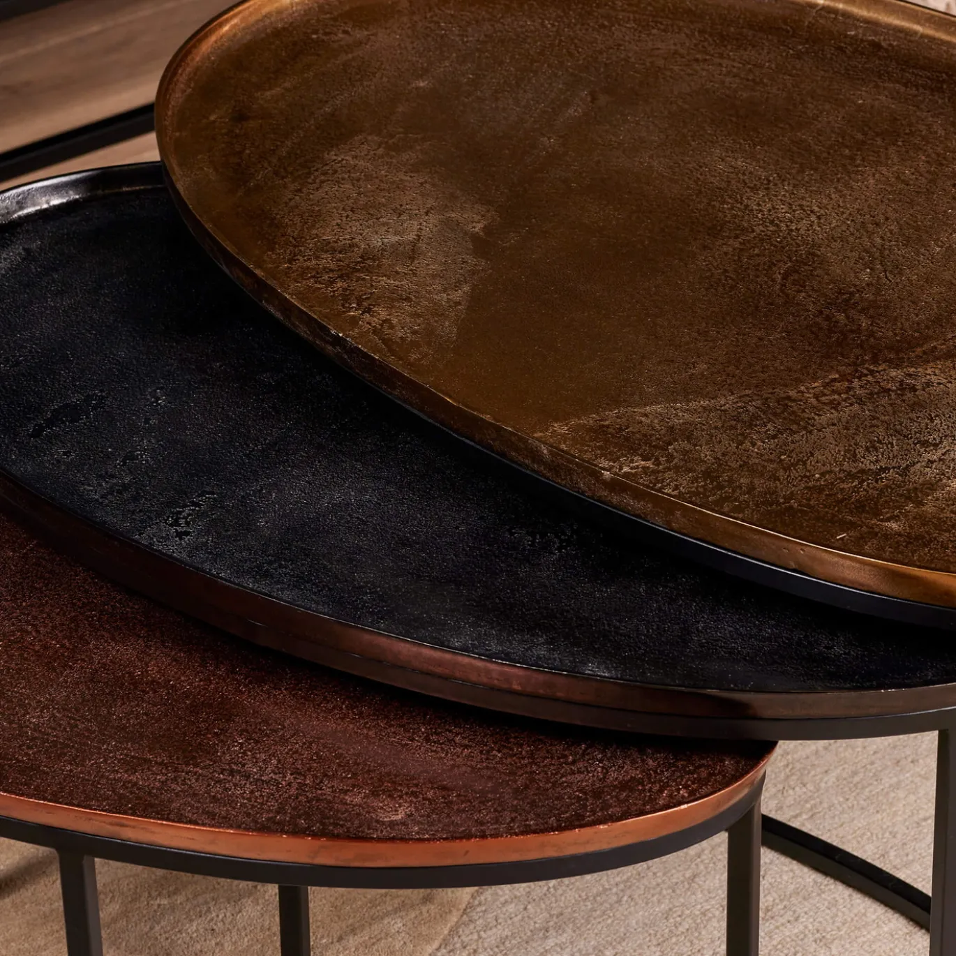 StarFurn Salontafel Set van 3 Raley Rond