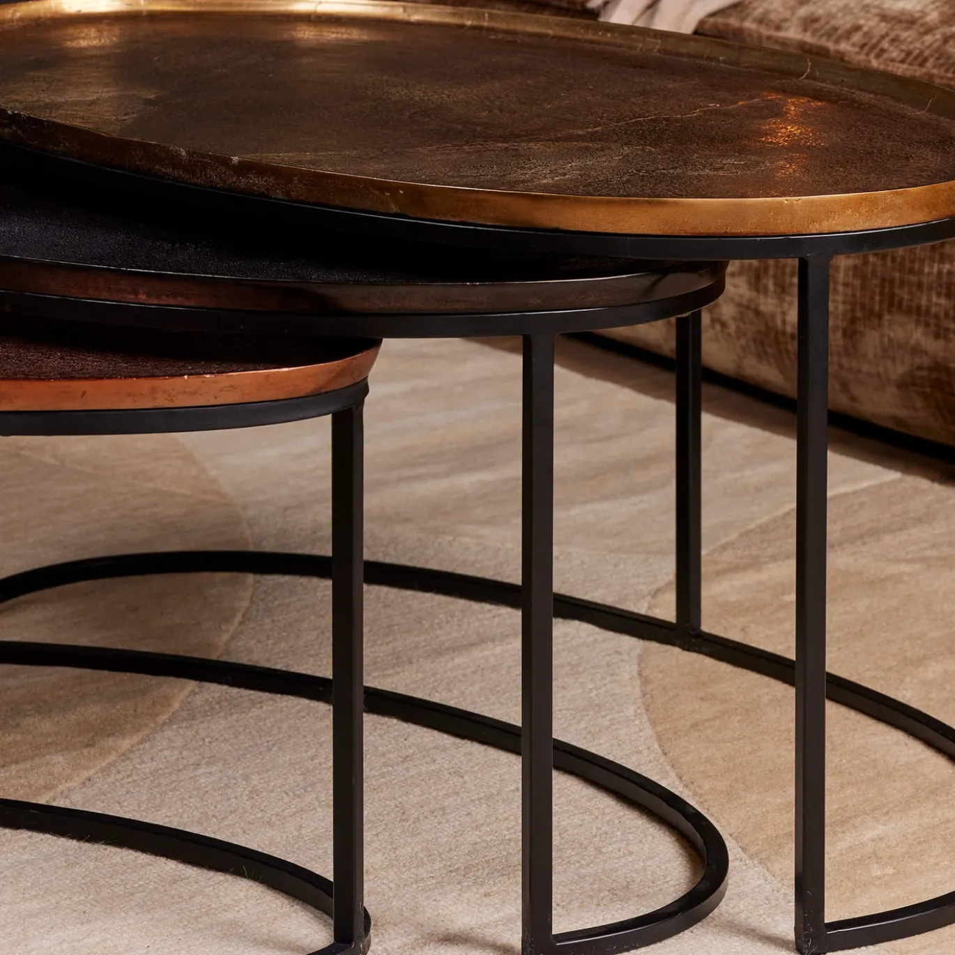 StarFurn Salontafel Set van 3 Raley Rond