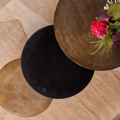 StarFurn Salontafel Set van 3 Xaro Rond Goud