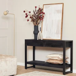 StarFurn Sidetable Boaz Zwart 120cm