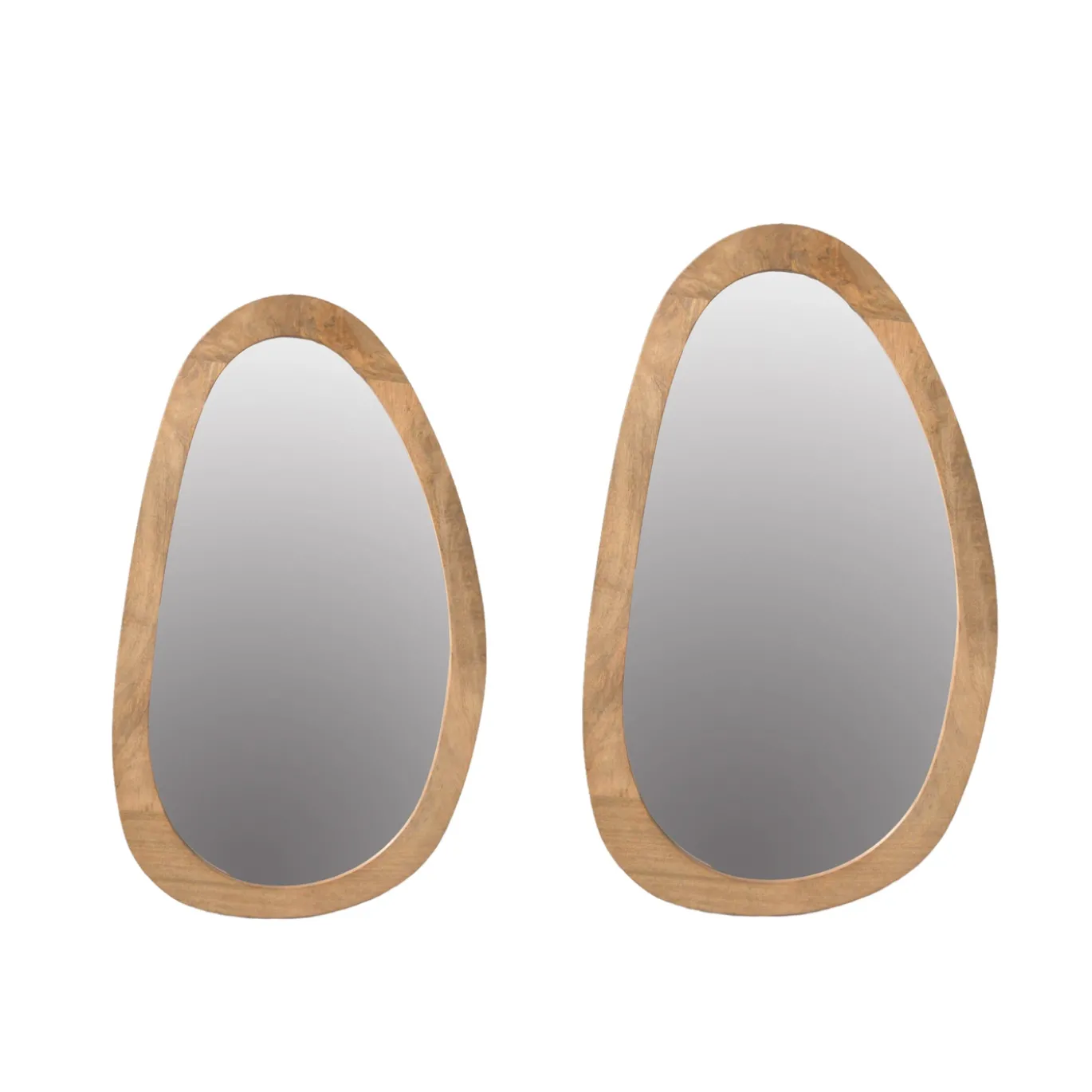StarFurn Spiegel Lou Organisch Naturel Mangohout 70cm