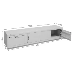StarFurn Tv-meubel Brussel Bruin 200cm
