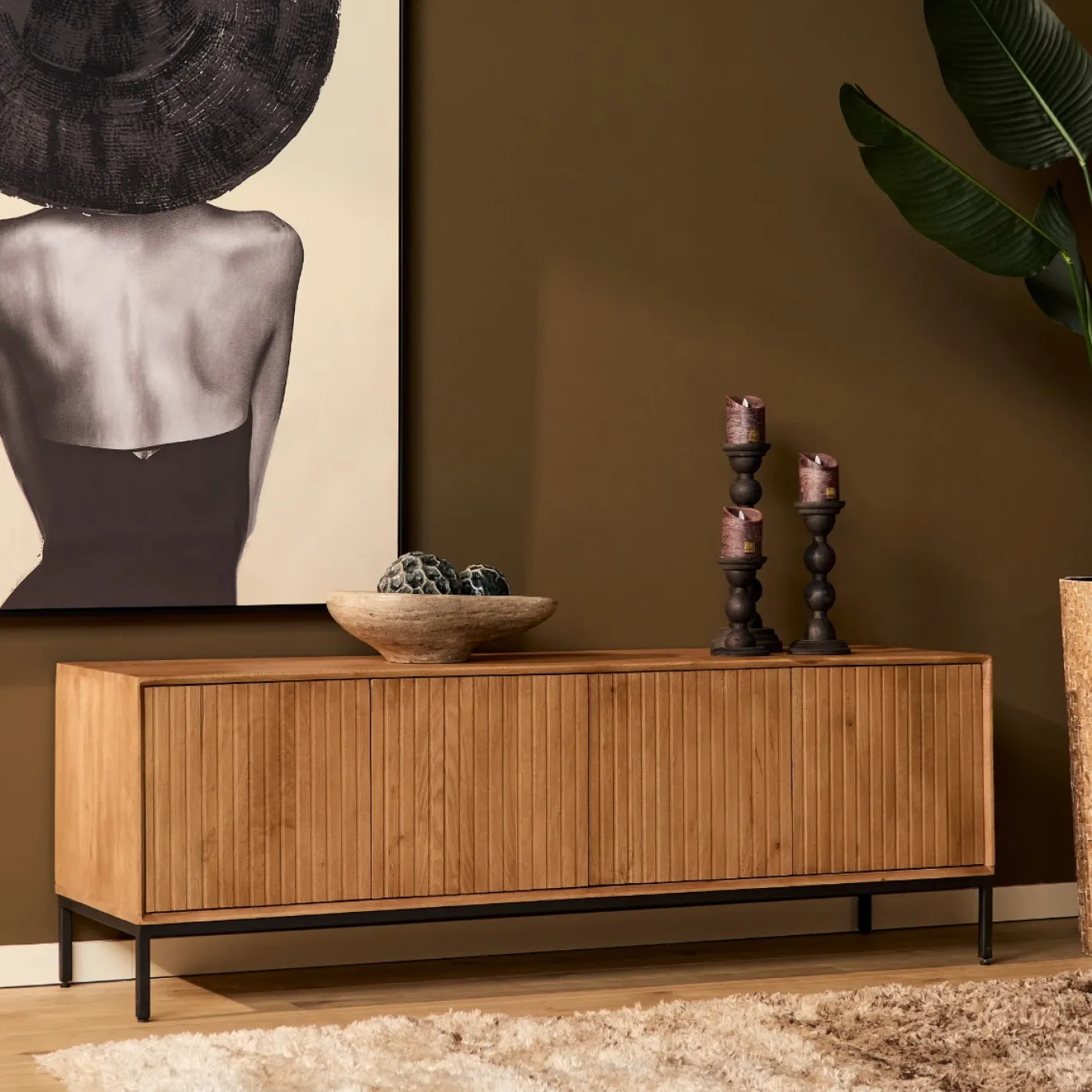 StarFurn Tv-meubel Madison Naturel 165cm