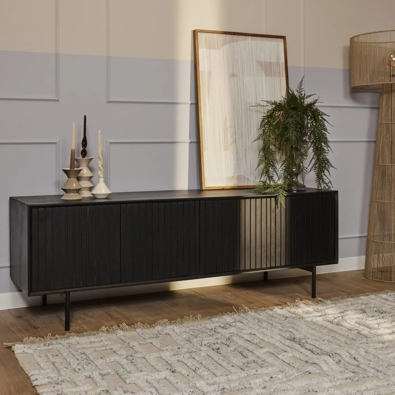 StarFurn Tv-Meubel Madison Zwart 165cm