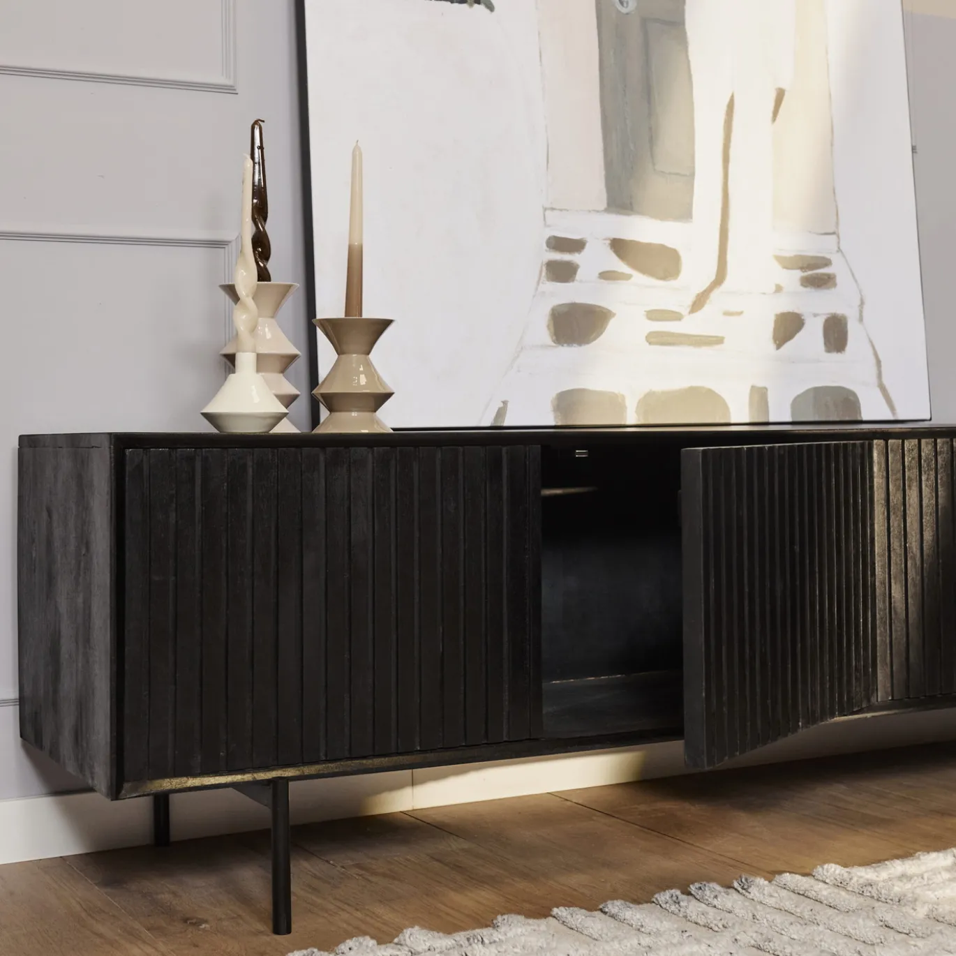 StarFurn Tv-Meubel Madison Zwart 165cm