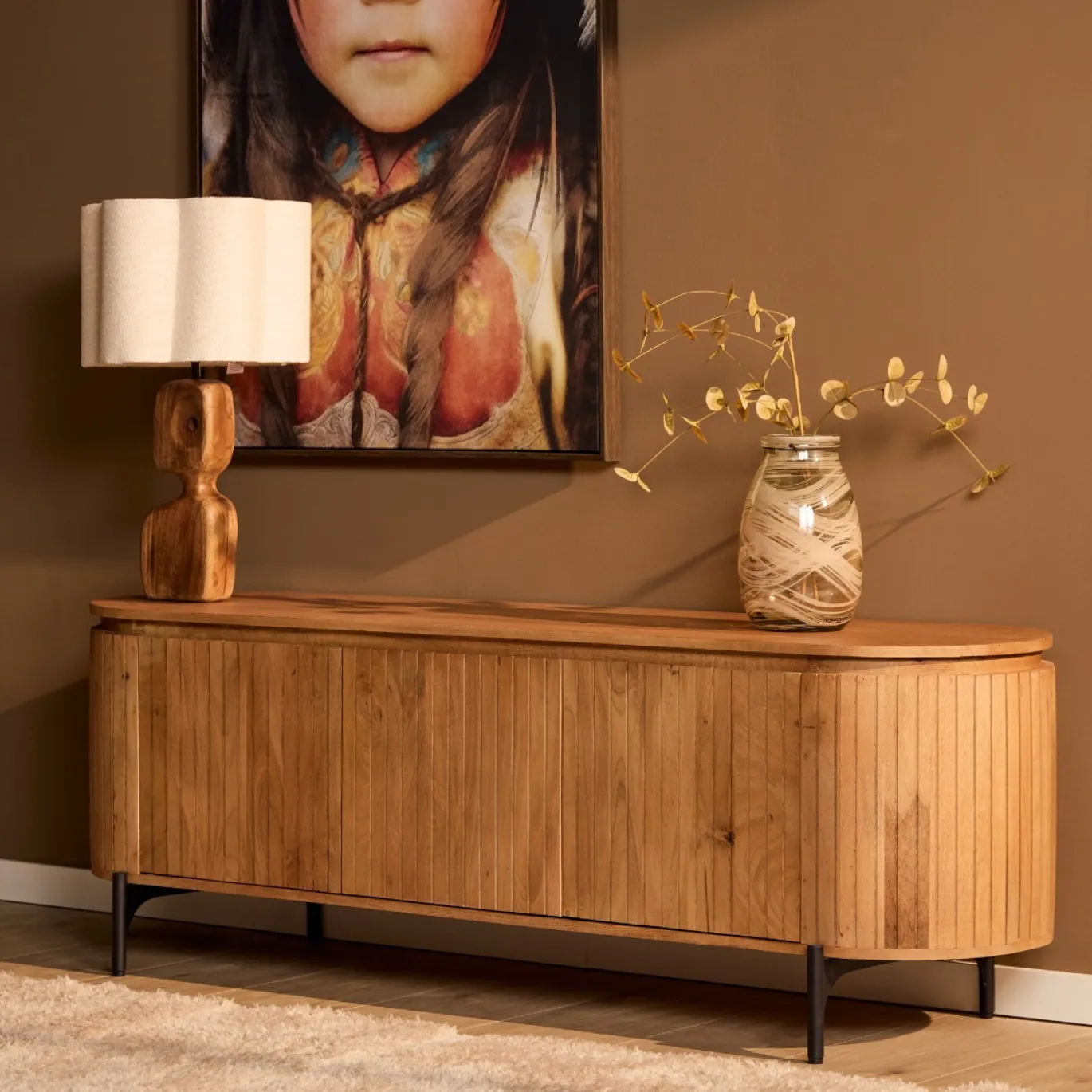 StarFurn Tv-meubel Solana 165cm Naturel