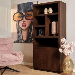 StarFurn Vakkenkast Brussel Bruin 90cm