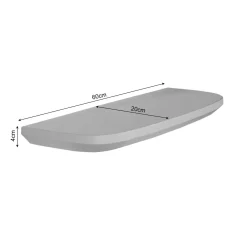 StarFurn Wandplank Gusta Bruin 60cm Set van 3