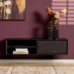 Starfurn Zwevend Tv-meubel Ambiance Zwart 120cm