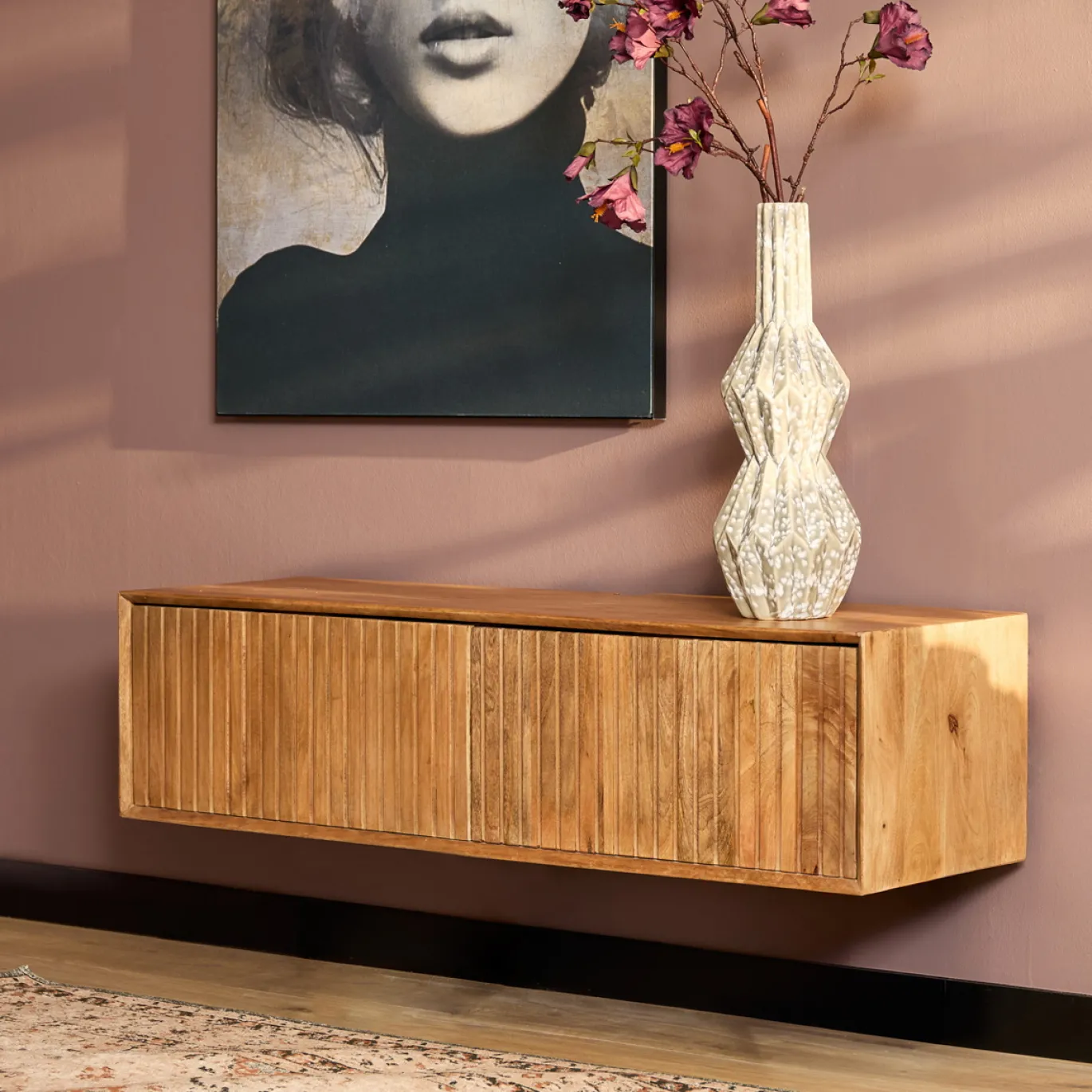 StarFurn Zwevend Tv-meubel Madison Naturel 120cm