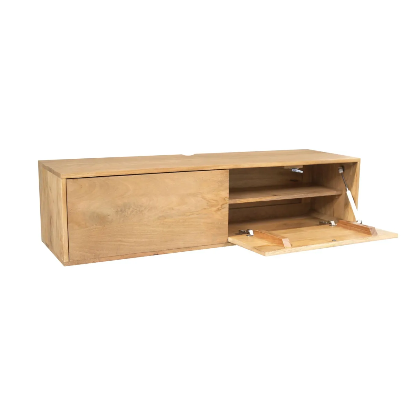 Starfurn Zwevend Tv-meubel Vision Naturel Mangohout 120cm