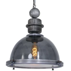 Steinhauer Bikkel Hanglamp Grijs Ø40cm