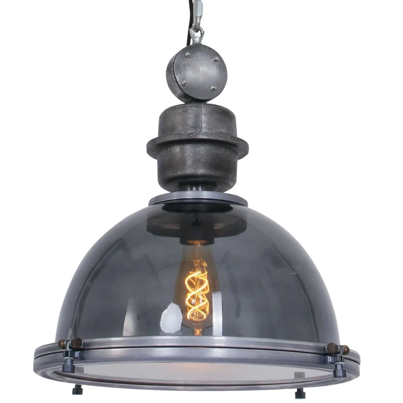 Steinhauer Bikkel Hanglamp Grijs Ø40cm