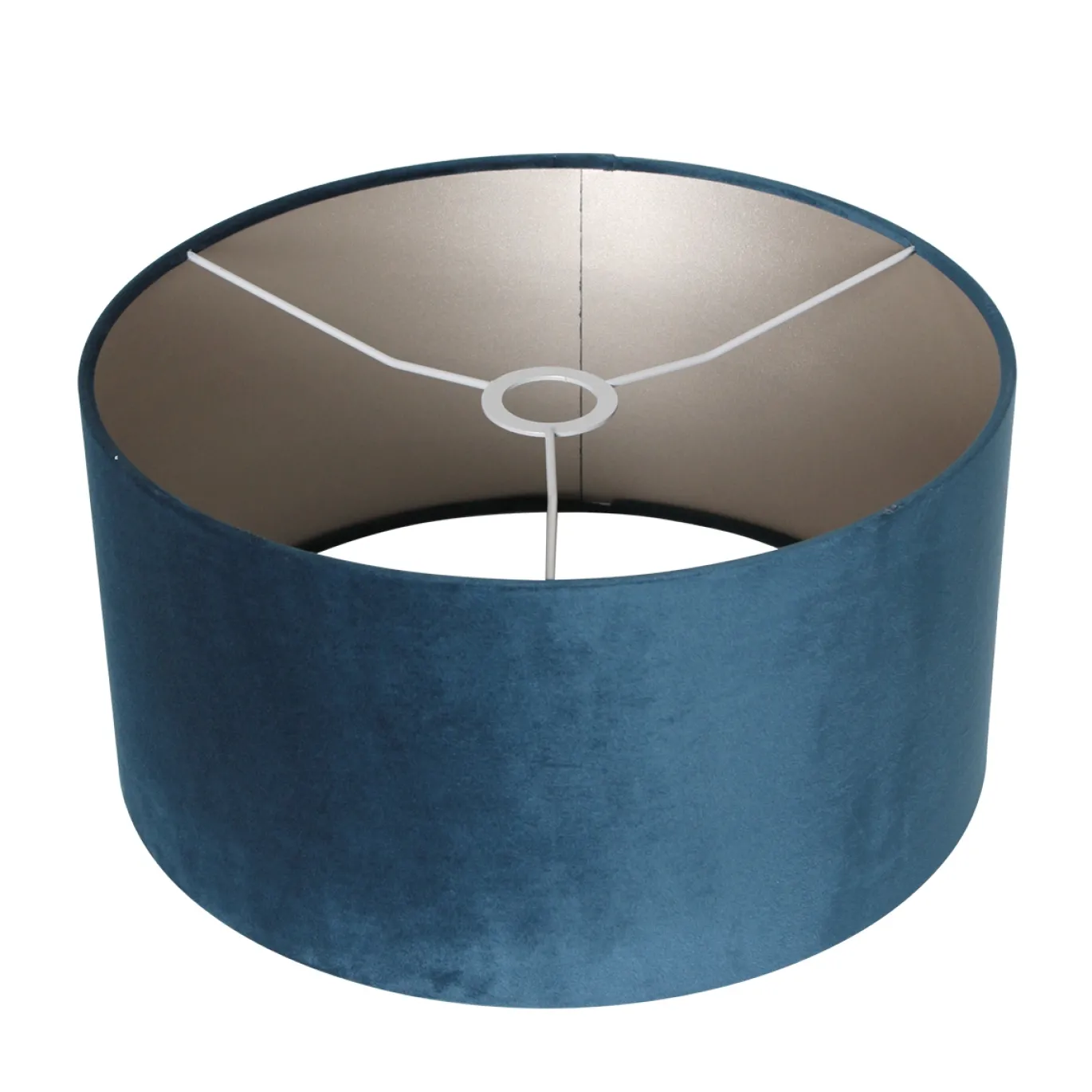 Steinhauer Booglamp Prestige Chic Zwart Velours Blauw