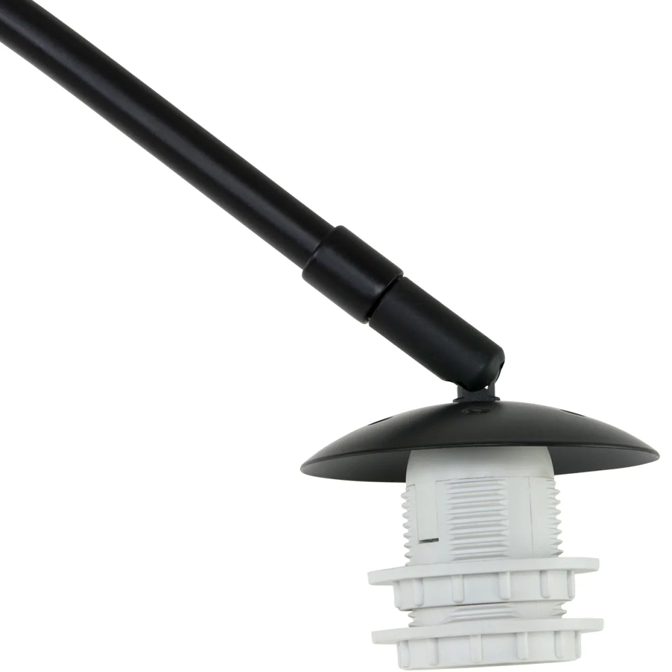 Steinhauer Booglamp Sparkled Light Zwart Zijde Wit
