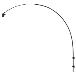 Steinhauer Boog Wandlamp Sparkled Light Zwart Bamboe Naturel/Zwart