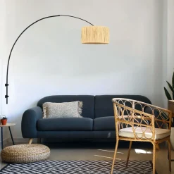 Steinhauer Boog Wandlamp Sparkled Light Zwart Gras Naturel