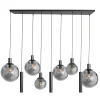 Steinhauer Hanglamp Bollique met Lichtkokers 9-Lichts Zwart