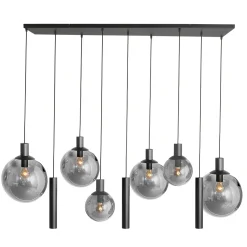 Steinhauer Hanglamp Bollique met Lichtkokers 9-Lichts Zwart