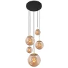 Steinhauer Hanglamp Bollique Getrapt 5-Lichts Messing
