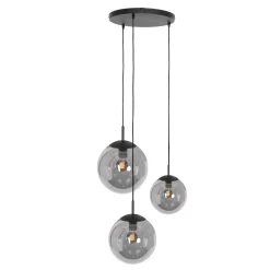 Steinhauer Hanglamp Bollique Getrapt 3-Lichts Zwart