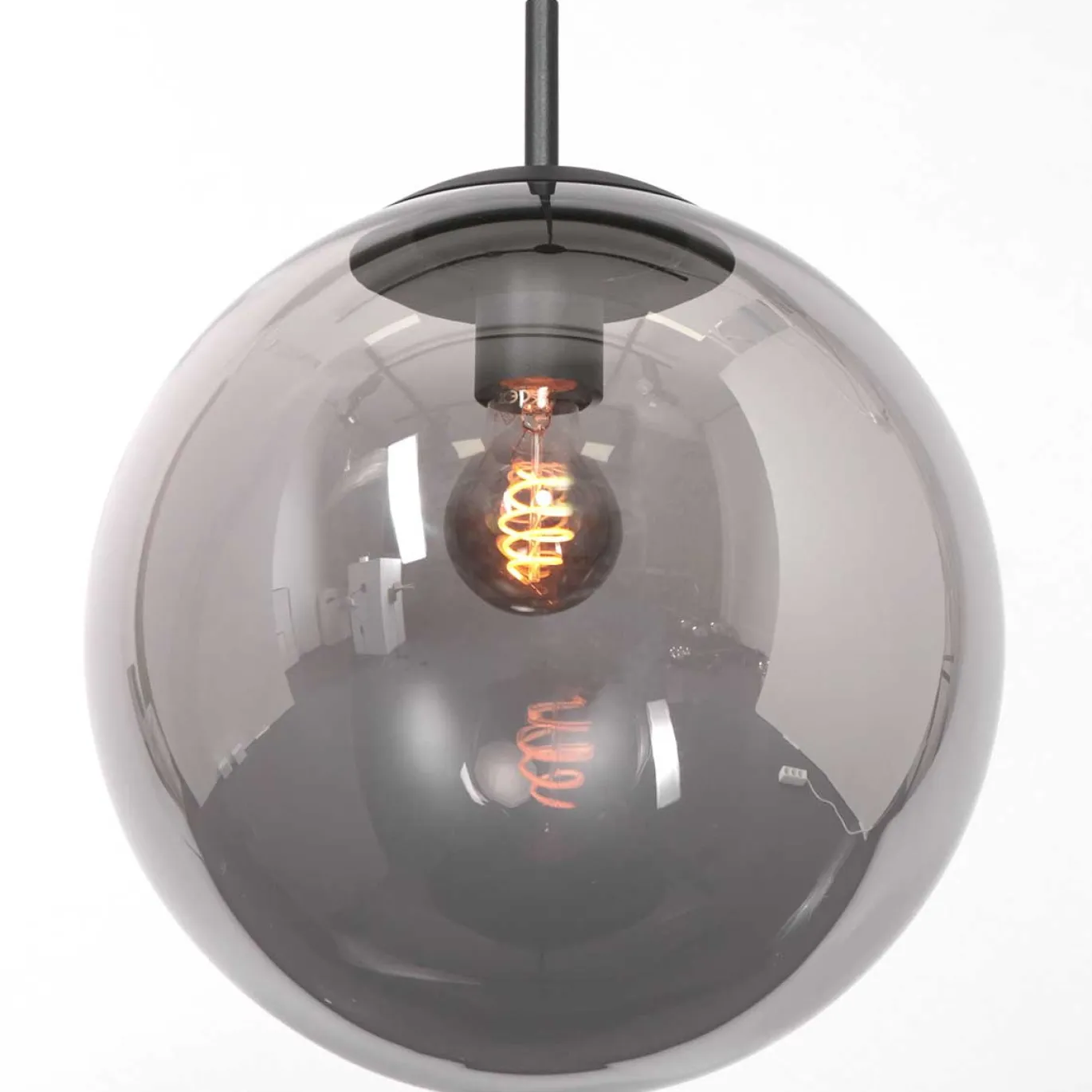 Steinhauer Hanglamp Bollique 1-Lichts Zwart Ø30cm