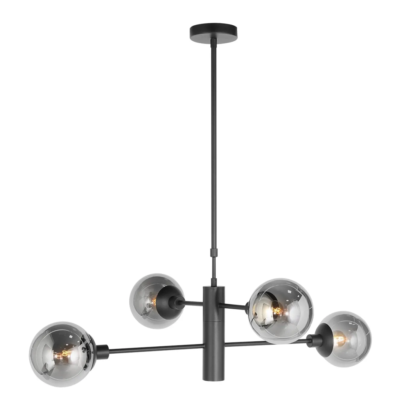 Steinhauer Hanglamp Constellation 5-Lichts Smoke Glas