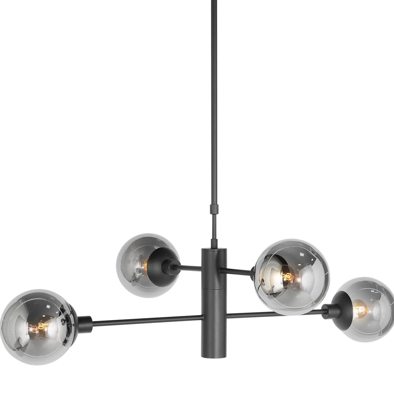 Steinhauer Hanglamp Constellation 5-Lichts Smoke Glas