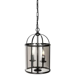 Steinhauer Hanglamp Pimpernel 2-Lichts Zwart
