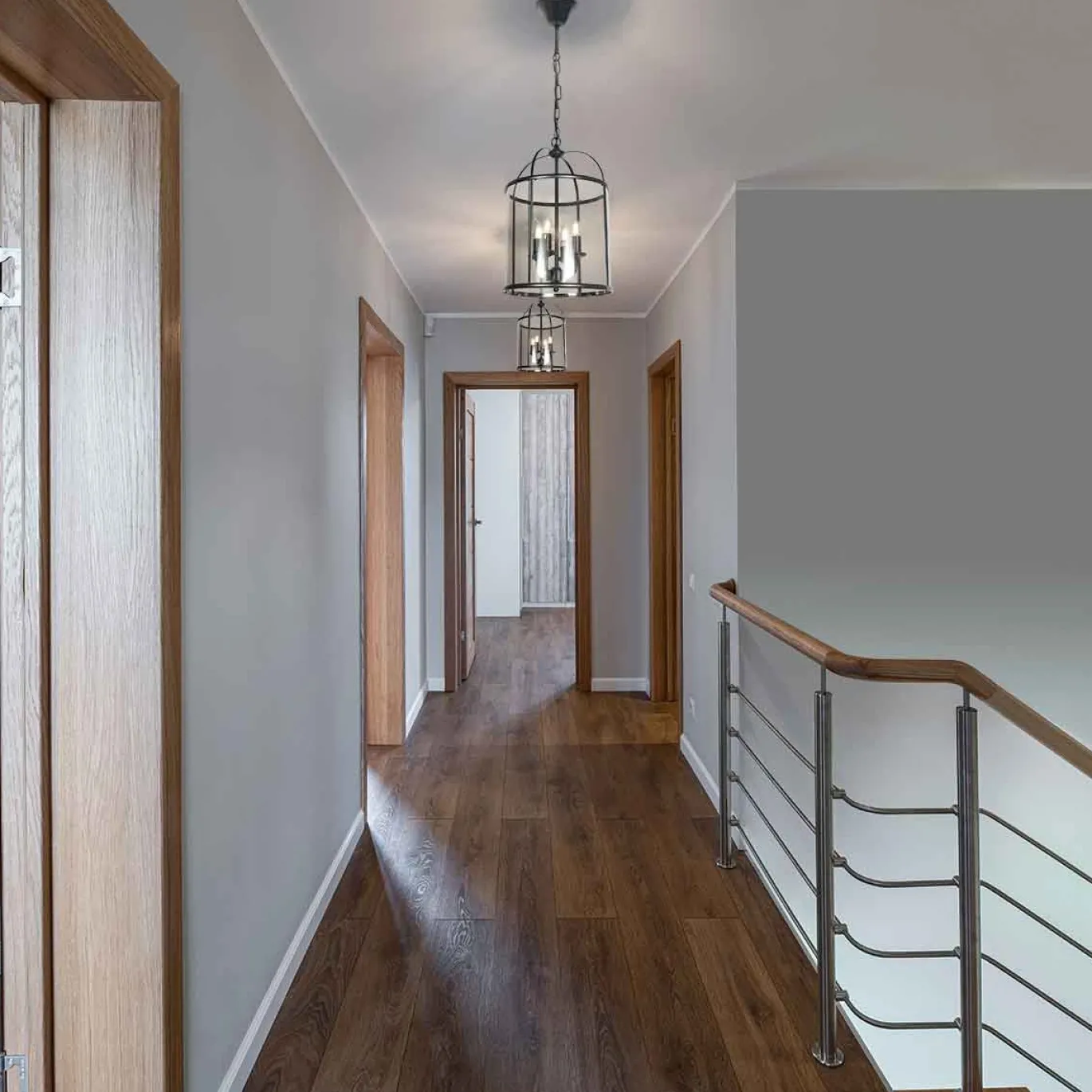 Steinhauer Hanglamp Pimpernel 4-Lichts Zwart