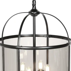 Steinhauer Hanglamp Pimpernel 4-Lichts Zwart