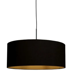 Steinhauer Hanglamp Sparkled Light Zwart Linnen Zwart/Goud