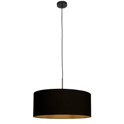Steinhauer Hanglamp Sparkled Light Zwart Linnen Zwart/Goud