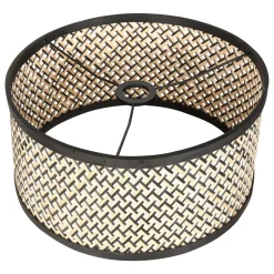 Steinhauer Hanglamp Sparkled Light Zwart Bamboe Naturel/Zwart