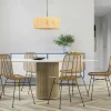 Steinhauer Hanglamp Sparkled Light Zwart Gras Naturel