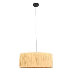 Steinhauer Hanglamp Sparkled Light Zwart Gras Naturel