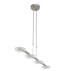 Steinhauer Hanglamp Turound Grijs 4-Lichts