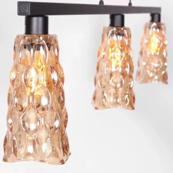 Steinhauer Hanglamp Vidrio 3-Lichts Amber Glas