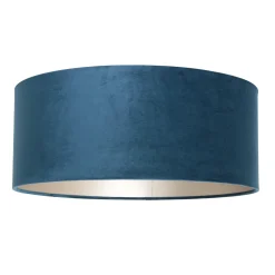 Steinhauer Lampenkap Velours Blauw Ø50cm
