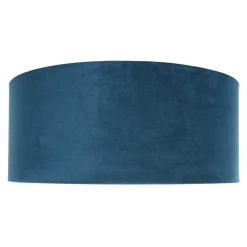 Steinhauer Lampenkap Velours Blauw Ø50cm